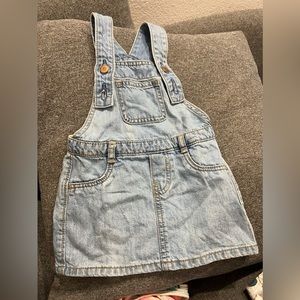 Cat & Jack lavender onesie 18months with old navy overall skirt 18-24 months